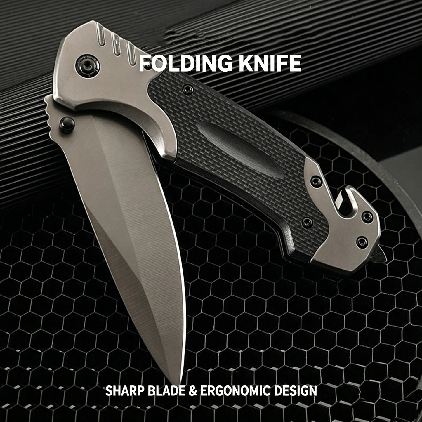 Camping Folding Knife Fruit Knife Outdoor Knife Sharp Blade Utility Knife Portable Hunting Knife Multi-function Pocket Knife