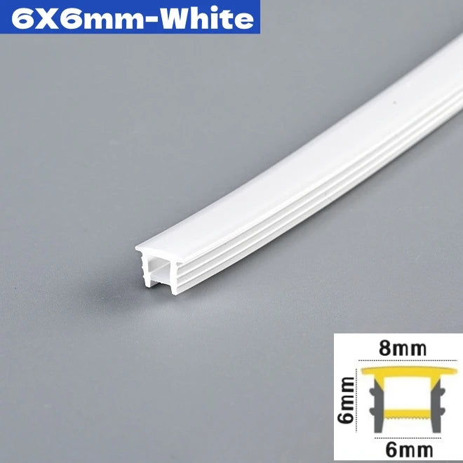 Flexible LED Neon Rope Diffuser Channel — WS2812B Compatible