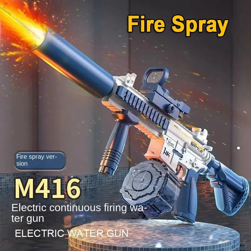 M416 Electric Water Gun — Auto Light-Up Summer Pool Toy