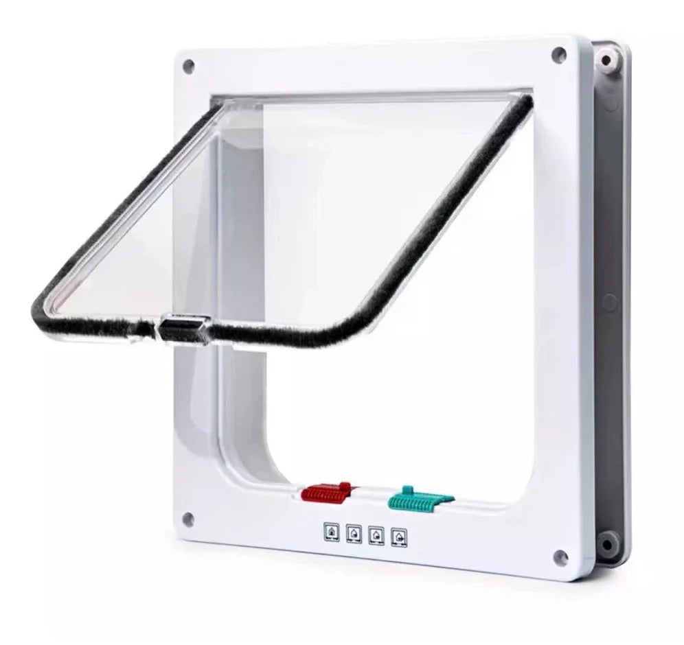 Magnetic Cat Flap Door - 4-Way Lock ABS Pet Door Kit – photo 8