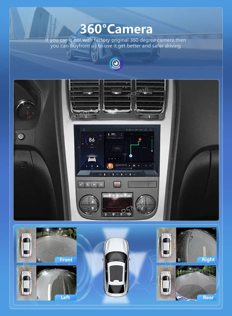 Android 16 Carplay Car Radio For Chevrolet Silverado Impala GMC Yukon Acadia Sierra Navigation GPS Multimedia Player stereo wifi