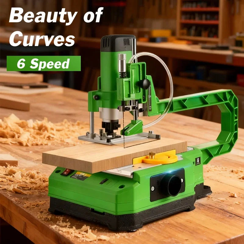 Desktop Curve Saw Desktop Scroll Saw for Precise Curve Cutting Table-mounted Curve Cutting Saw Jigsaw Table Saw Bench Curve Saw