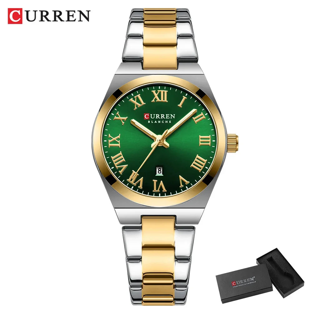 Stylish Waterproof Women’s Stainless Steel Bracelet Watch