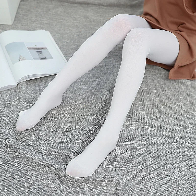 Kids Pantyhose Ballet Dance Tights for Professional Ballet Stockings Girls Stocking Children Velvet White Pantyhose Girls Tights