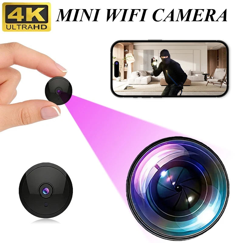A9 4K Mini WiFi Camera — Home & Baby Monitor with Remote View