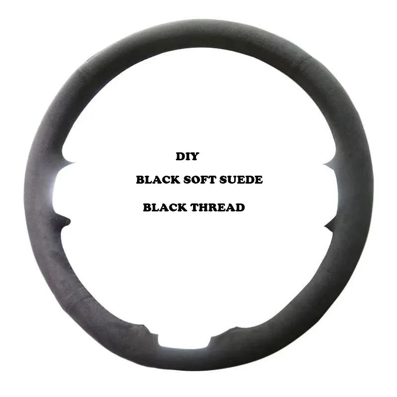 For Toyota RAV4 2026 Hand Stitched Steering Wheel Cover Braid Leather Cover Renovation Accessory