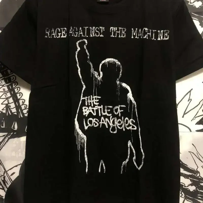 Rage Against The Machine Band Rock Men Women Summer Cotton Casual Sports Breathable Casual Short Sleeve T-Shirt Premium Sense