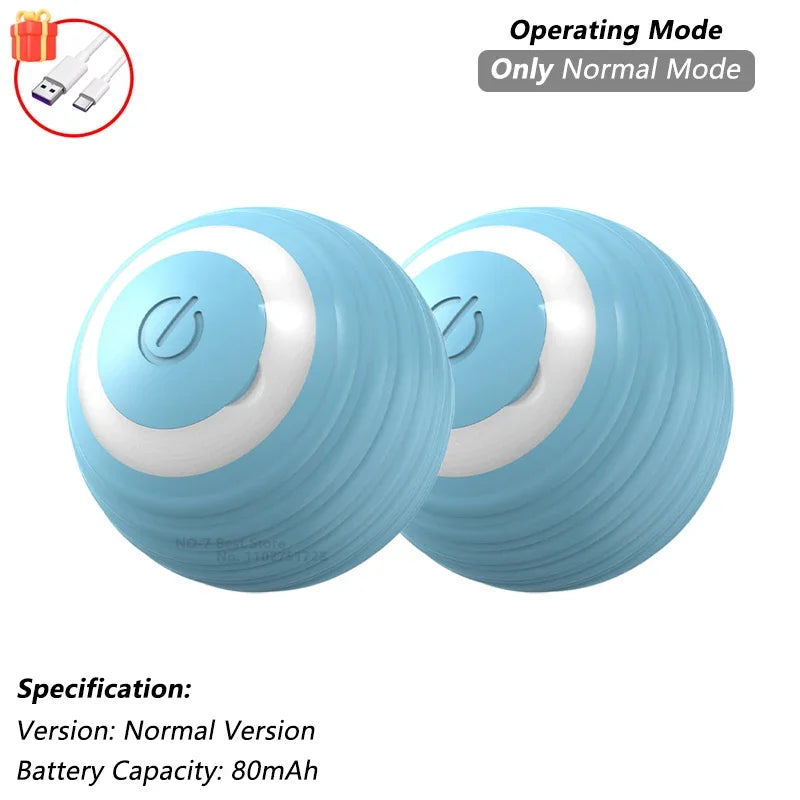 Automatic Rolling Cat Ball Toy with Tail, Rechargeable