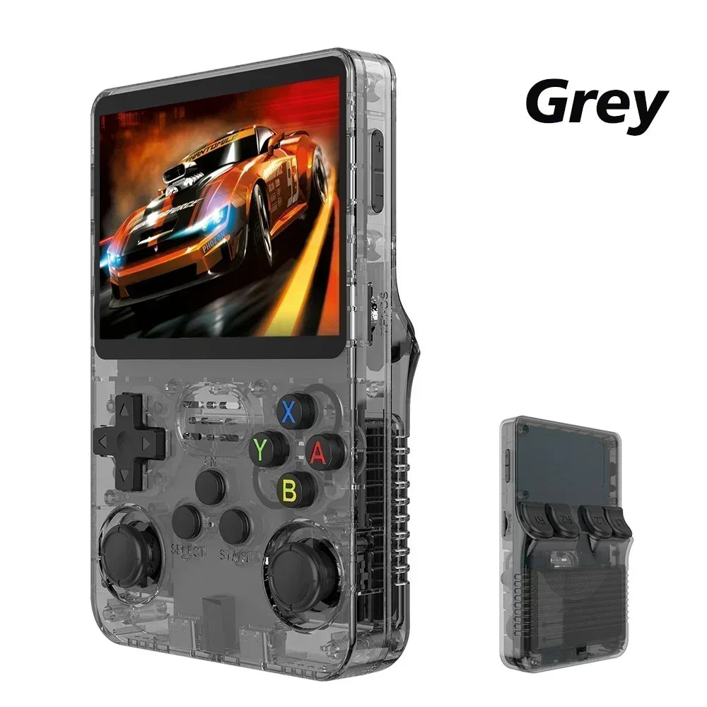 R36S 128G Retro Handheld Game Console Linux System 3.5Inch IPS Screen Portable Pocket Video Player 2 Joystick 64G Kid Gift