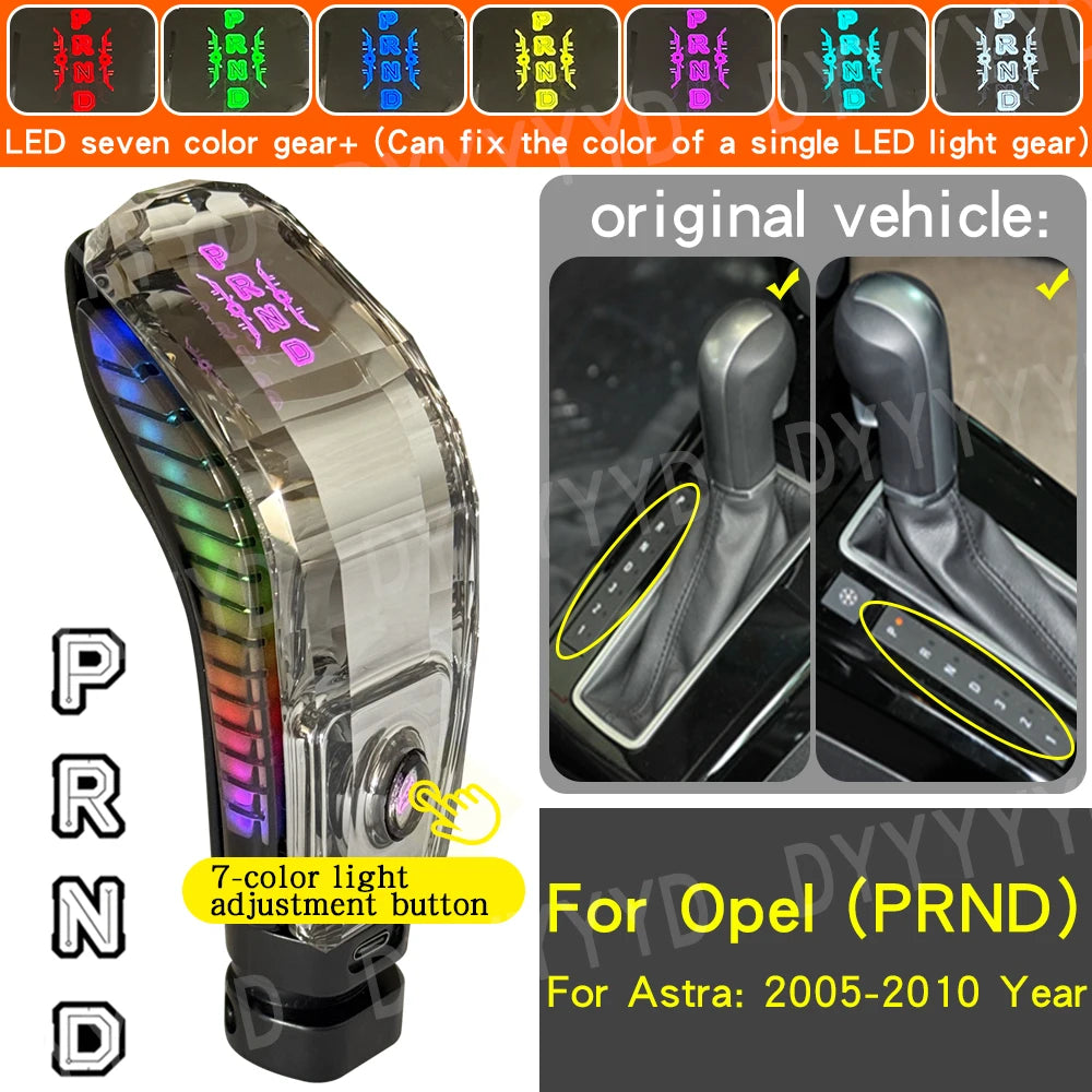 For Chevrolet Cruze Kopac Orlando Car Automatic Transmission New Leather Gear Stick Head Shift Gear Rod Shifter Gear Shift Knob