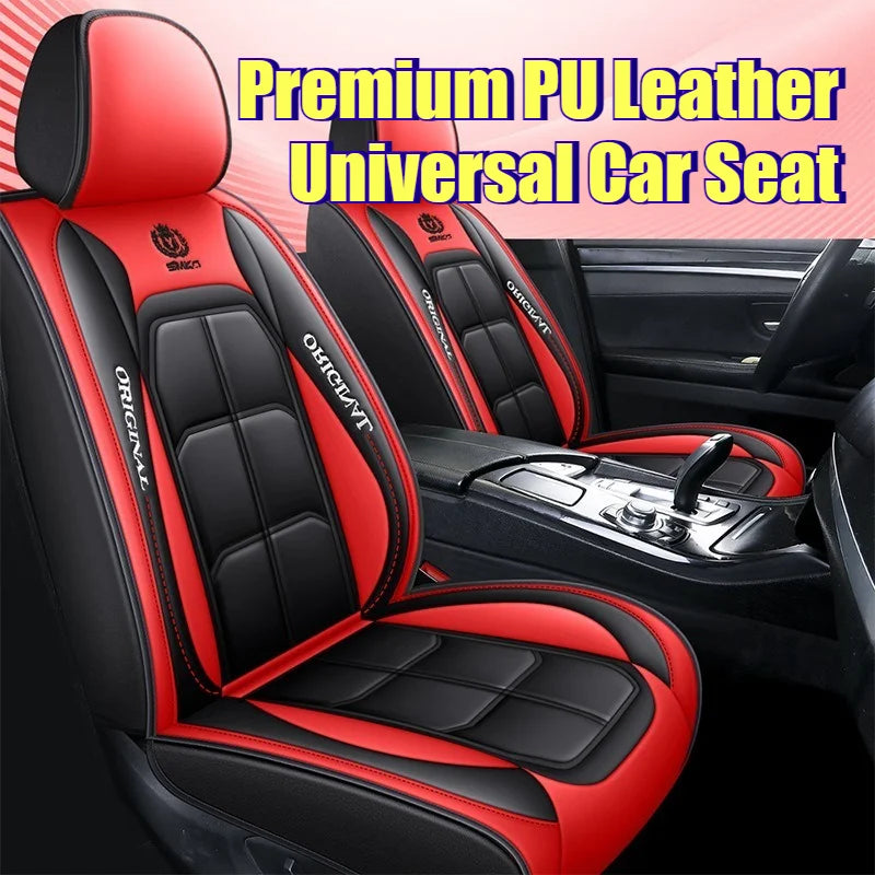 Universal Single Seat Cover For Car Front Driver Passenger Seat Leather Full Coverage Cushion Protector Auto Interior Decor