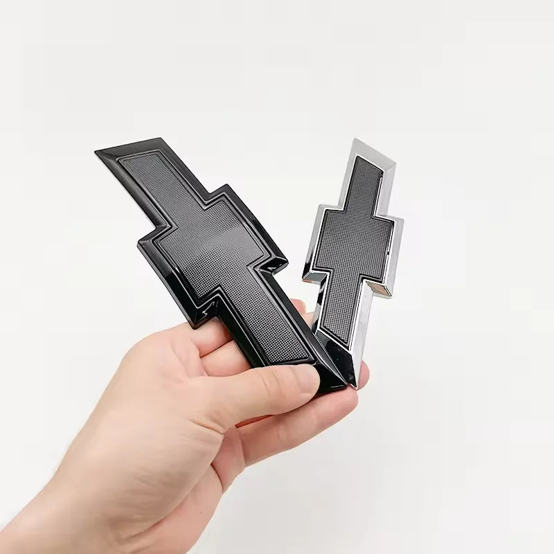 1Pc 15cm ABS Car Front Logo Grill Rear Bumper Tail Door Trunk Emblem Sticker 3D Styling Accessories For Chevrolet 11-18 CAPTIVA
