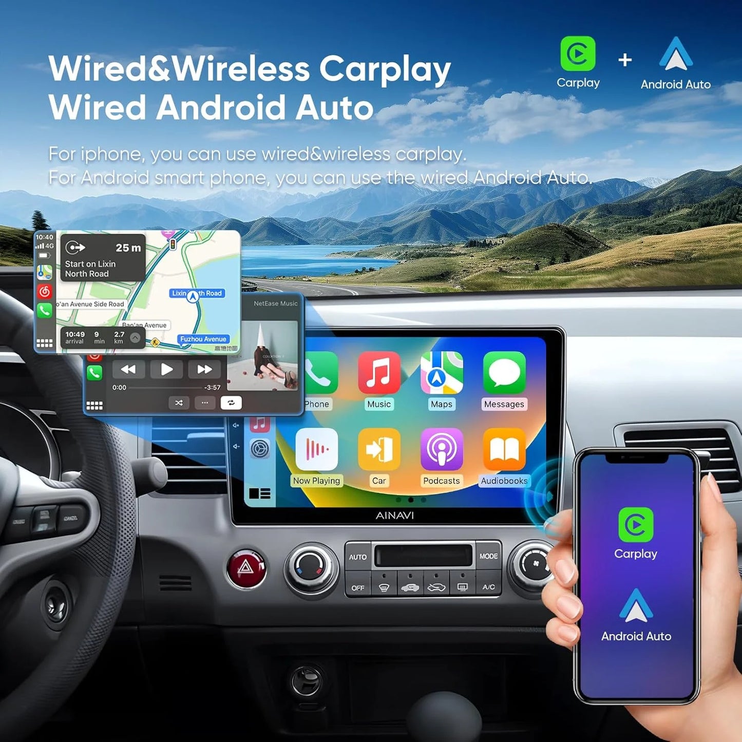 Android 16 Carplay Car Radio For Chevrolet Silverado Impala GMC Yukon Acadia Sierra Navigation GPS Multimedia Player stereo wifi