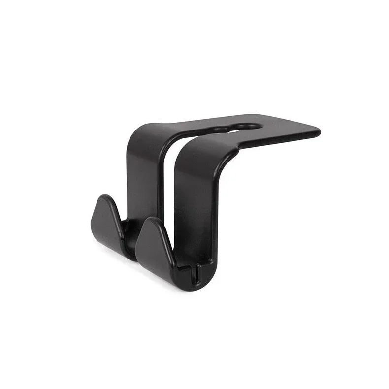1/2PCS Car Seat Headrest Hook 4 Pack Hanger Storage Organizer Universal for Handbag Purse Coat Fit Universal Vehicle Car Black