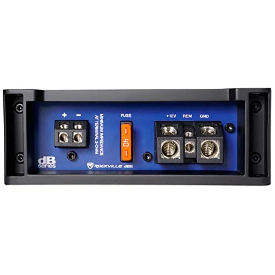 DK58 Package Dual 8" 1600W Loaded K5 Car Subwoofer Enclosure, DB11 Amp, 2 Ohm, Deep Bass, Compact Design, Easy Installation, fo
