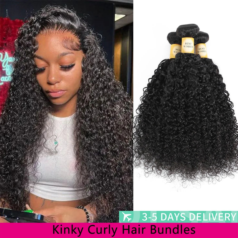 12A Kinky Curly Hair Bundles 1/3/4 Pcs Jerry Curly Bundles Human Hair 22 Inch Burmese Curly Hair Bundles 3-5 Days Delivery