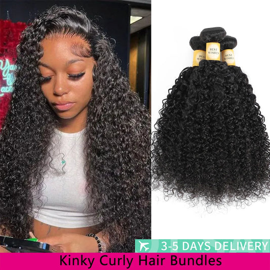 12A Kinky Curly Hair Bundles 1/3/4 Pcs Jerry Curly Bundles Human Hair 22 Inch Burmese Curly Hair Bundles 3-5 Days Delivery
