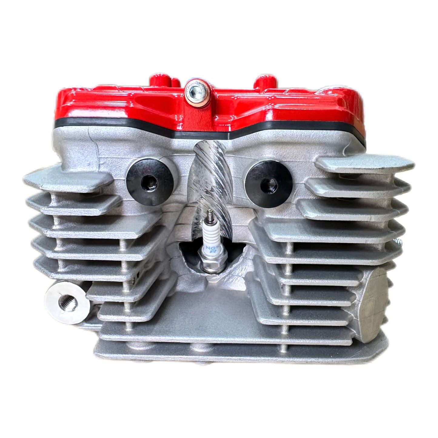 Motorcycle cylinder head assembly 4 valves for CB series engine 172fmm upgrade to 25hp piston diameter 75mm
