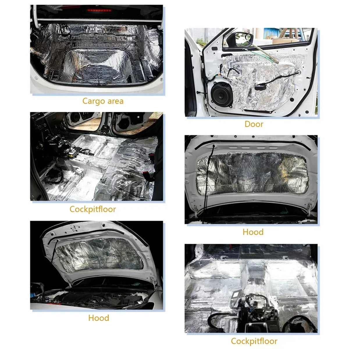Car Sound Deadening Mat, 5 mm and 10 mm - Hood, Roof and Doors - view 2