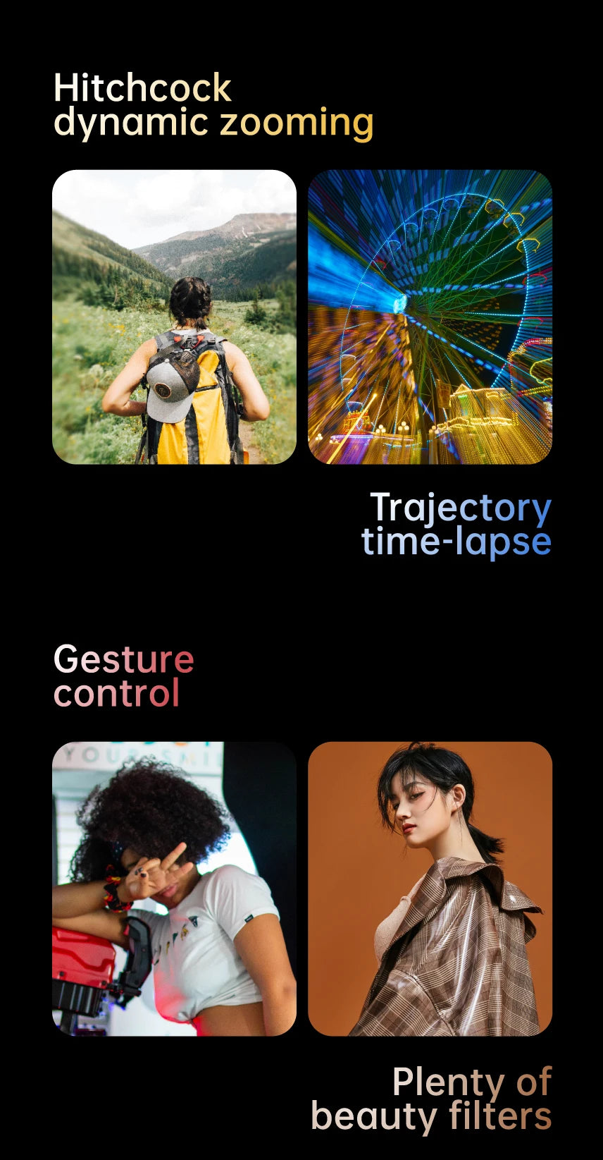 AOCHUAN 3-Axis Handheld Gimbal Stabilizer SmartXE for Smartphone for iPhone Android AI Face Tracking Tk Vlog