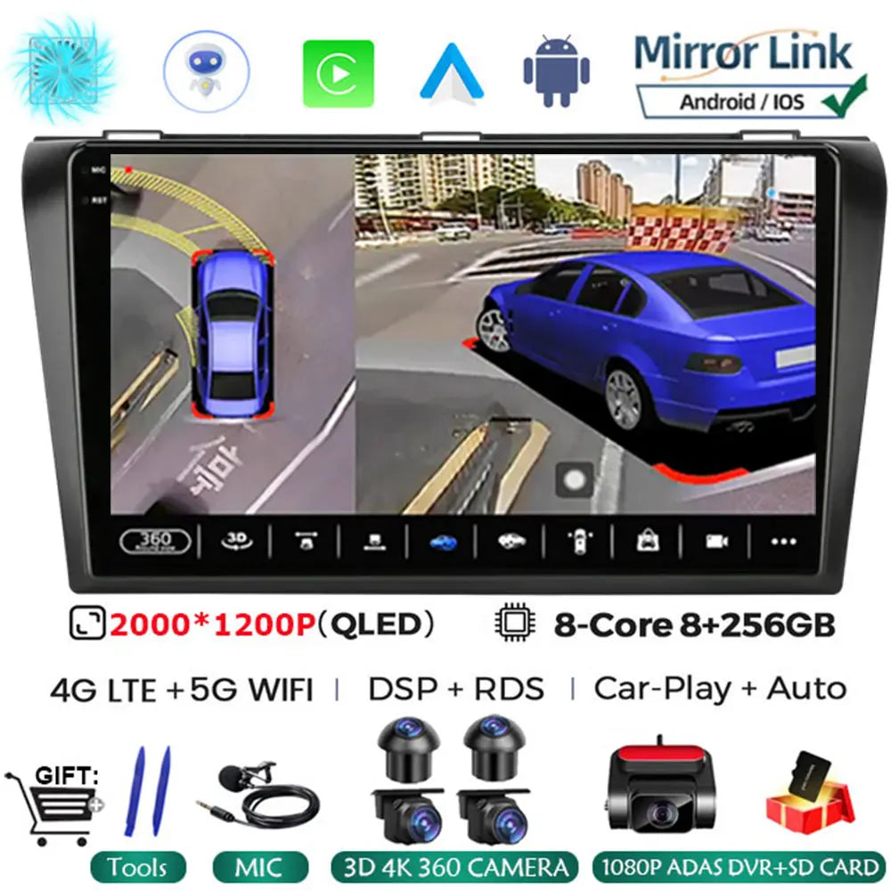 Android 16 Car Radio For Mazda 3 2026 2026 2026 2026 2026 2026 2din with BOSE Multimedia Player Carplay Stereo GPS Head Unit