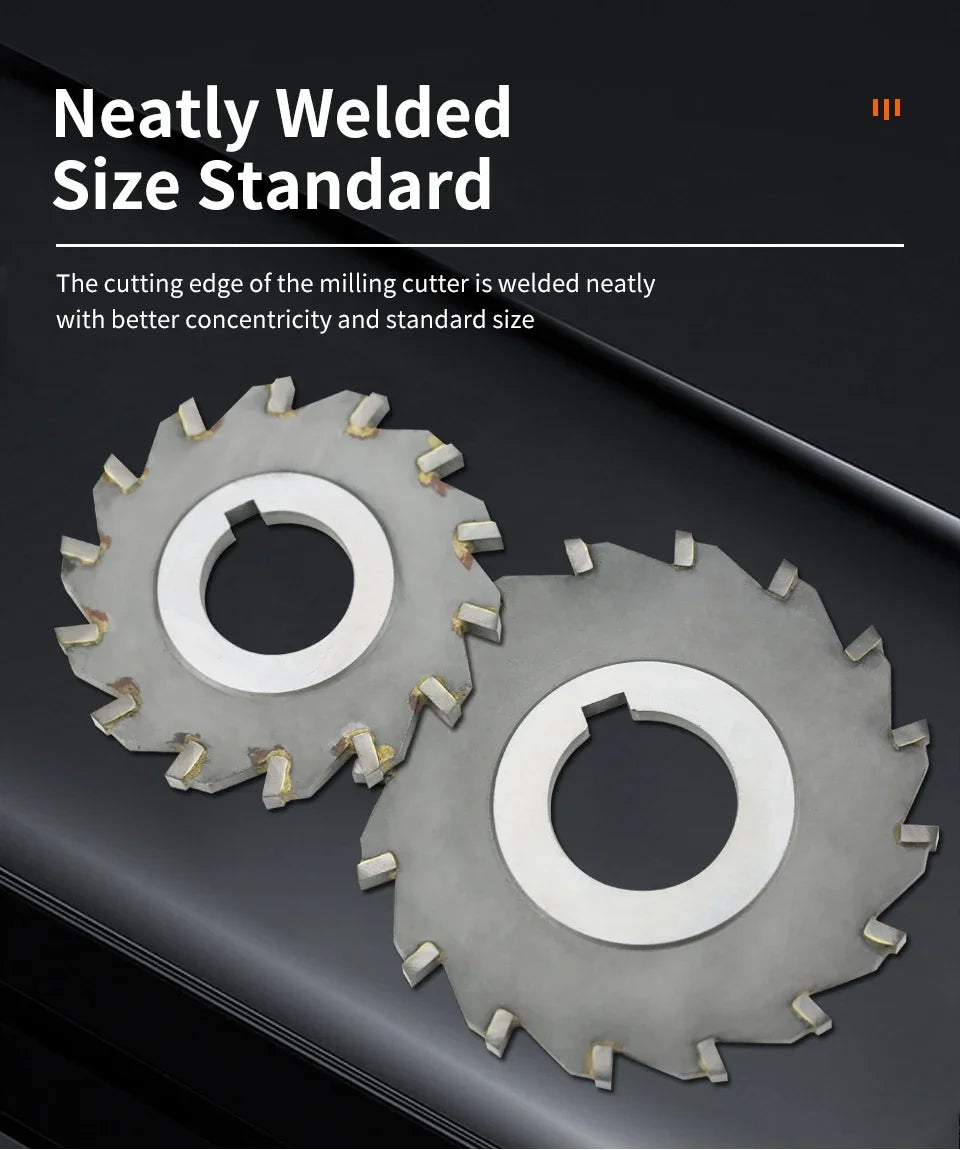 Three-Side Indexable Disc Milling Cutter — Tungsten Steel CNC Tool