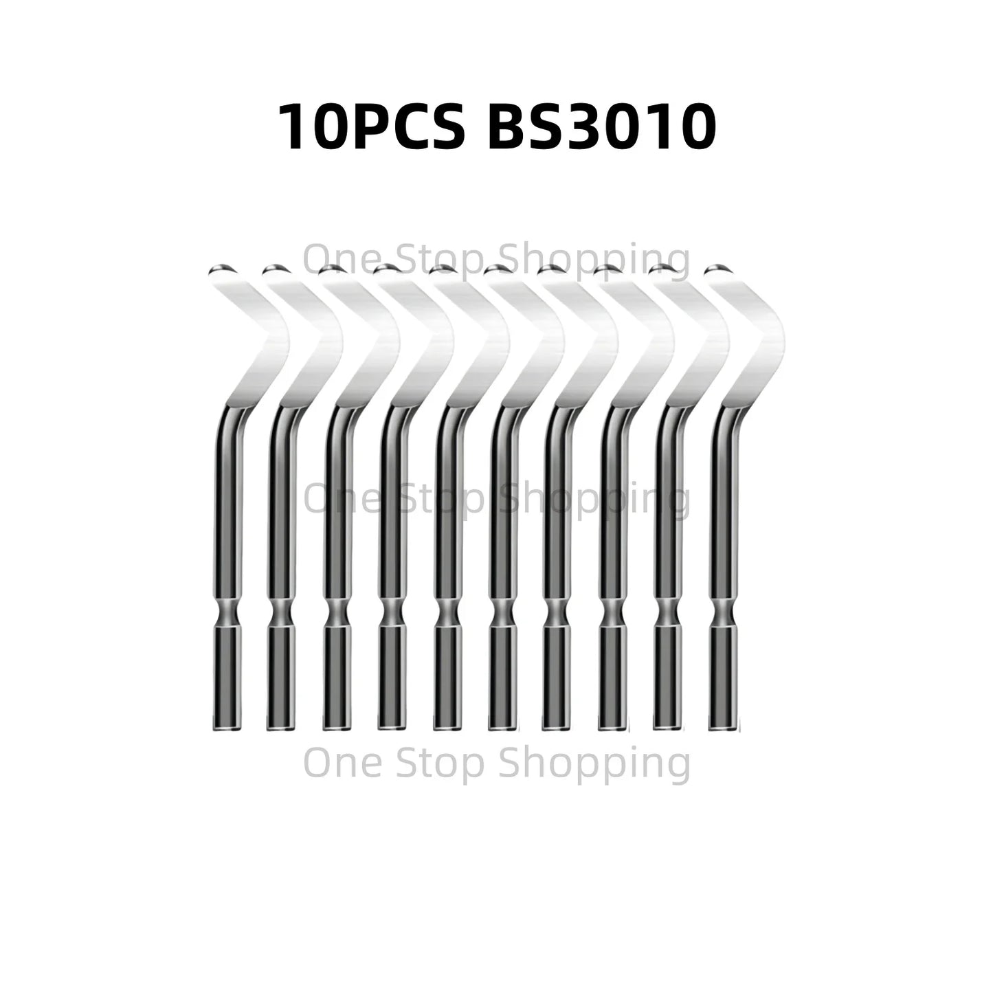 Pack of 10 PCS Deburring Blades for Burr Removal Reamer Tool as 360 Degree Rotary Head for Metal Resin Copper Plastic Brass PVC