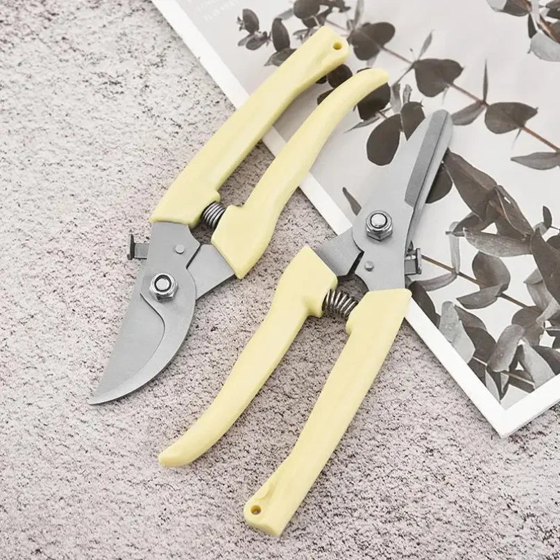 Stainless Steel Bypass Pruning Shears – Multifunctional Garden Hand Clippers for Flowers, Trees & Branches