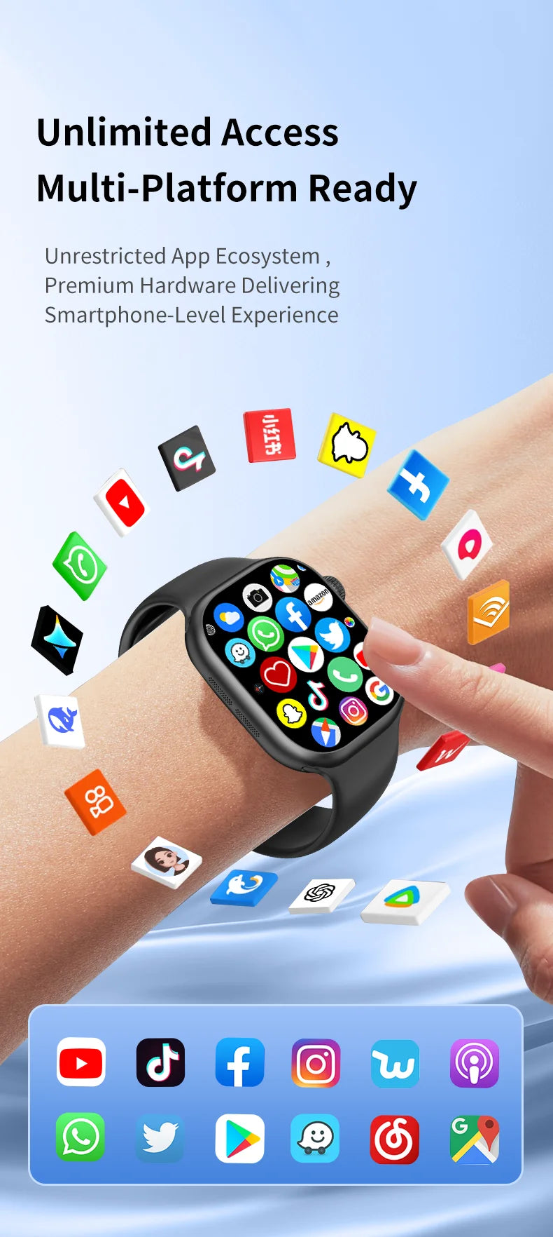 VP49 5G Smartwatch S12 Plus 5G LTE Android 13.0 Smart Watch With 190° Rotating Camera GPS WIFI Compass Play Store Sim Card Slot