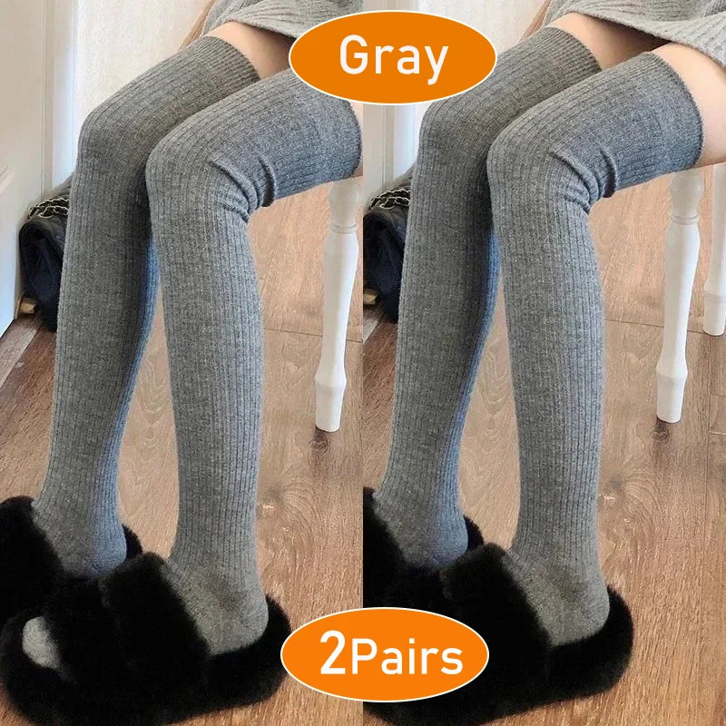 Women's Knit Knee High Socks, Soft Fuzzy