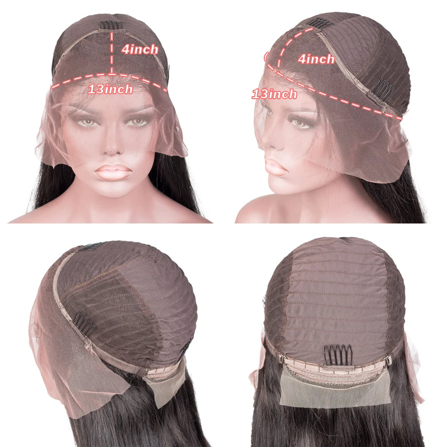 Light Pink Body Wave 13x6 HD Lace Front Human Hair Wig — Pre-Plucked