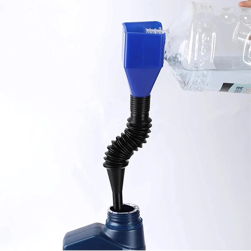 Universal Telescopic Car Refueling Funnel Engine Oil Filter Transfer Funnels Foldable Portable Funnels Accessories
