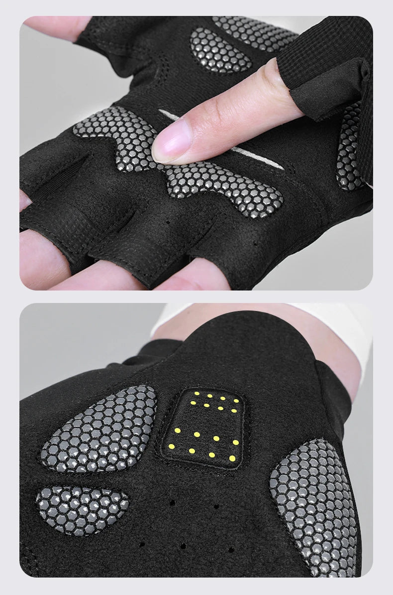Half Finger Cycling Gloves with Padded Palm
