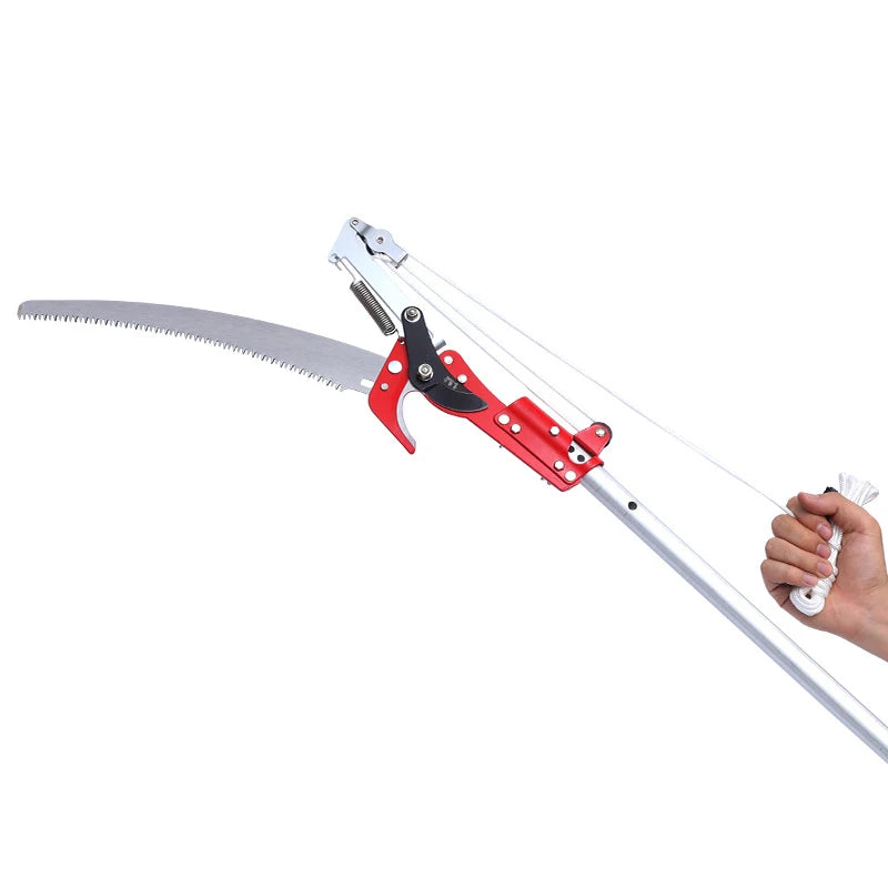 MMAlto High Altitude Bypass Pruning Shear – Telescopic Pole Pruner with Saw & Hedge Clipper | 65Mn Steel | Anti-Slip Ergonomic Handle