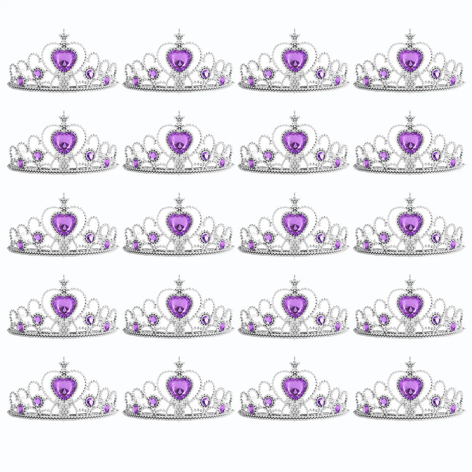 Wholesale 20pcs/lot Kids Crown Tiara Princess Magic Wand Wand Snowflake Fairy Stick Princess Show Dress Up Costume Accessories