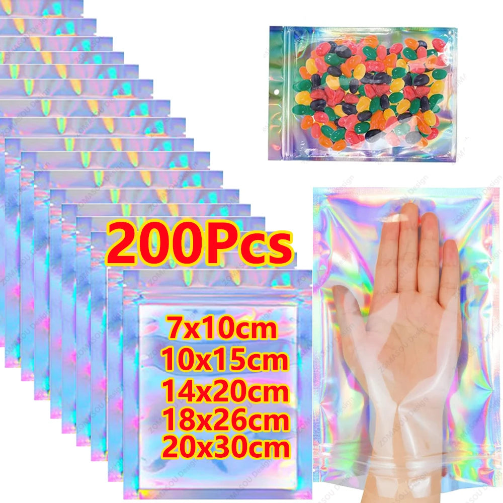 Holographic Laser Sealing Bags for Candy, Jewelry & More