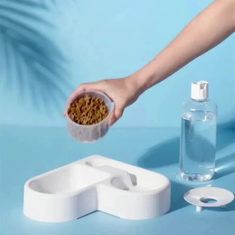 Dual-Purpose Pet Bowl - Automatic Drinking & Feeding Station – photo 2