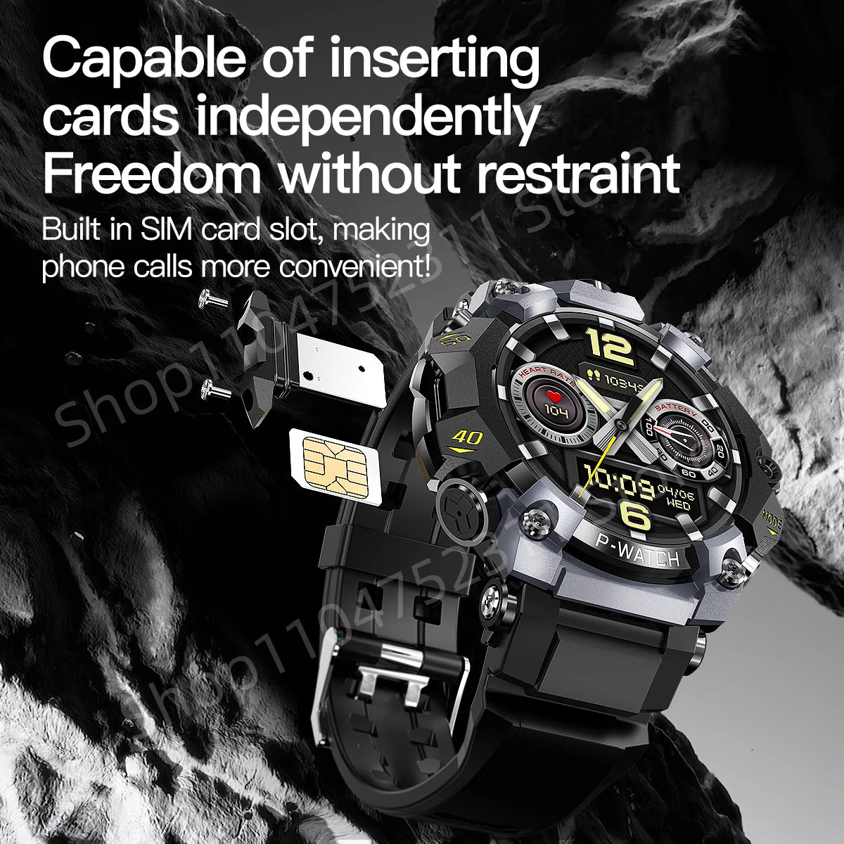 Q668 5g Full Netcom Smartwatch 1.508 inch Amoled HD Screen inset 4g/5g Sim Card GPS WIFI IP68 Waterproof Swimming Smart Watch
