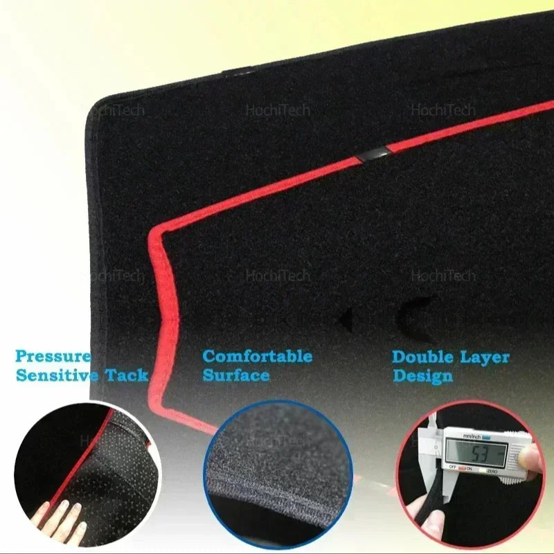 Car Dashboard Cover Mat for Toyota Corolla E120 E130 (2026–2026) – Anti-Glare Instrument Panel Carpet