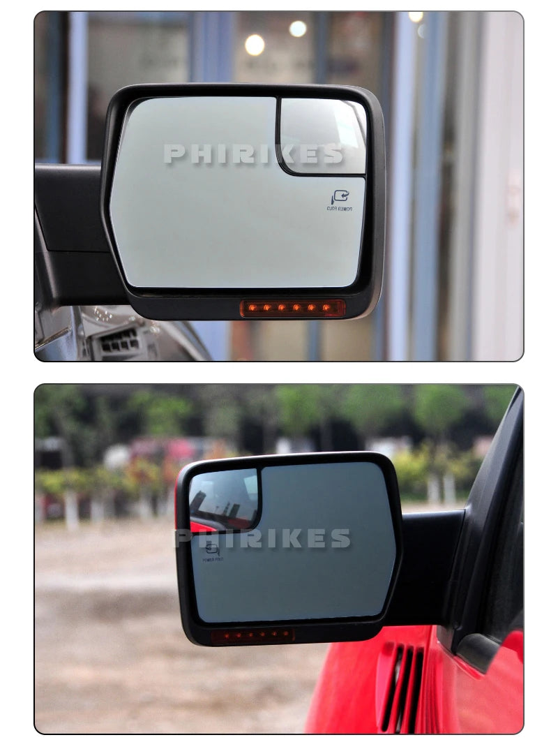 Heated Side Wing Mirror Glass for Ford F-150 2011–2014 (2-Pack)