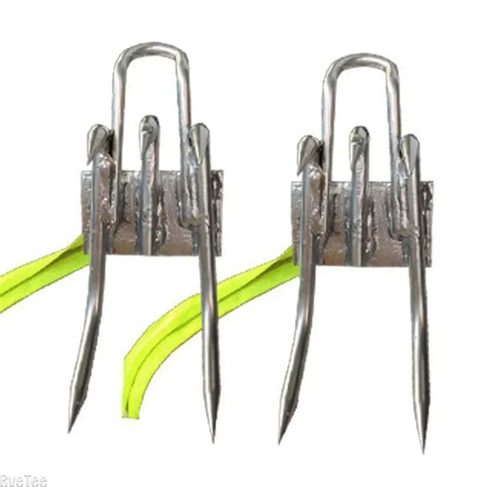 Tree Climbing Spikes — 5-Claw Steel Pole Climbing Gaffs, Adjustable