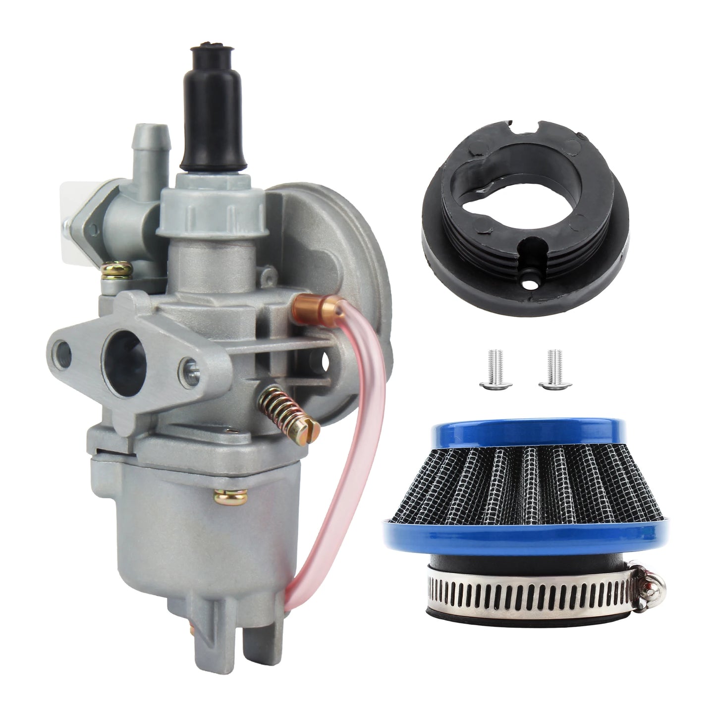 Carburetor With Steel Air Filter Inlet Pipe For 43cc 47cc 49cc 2 Stroke Engine Mini Moto ATV Quad Dirt Pocket Bike Go Kart Parts