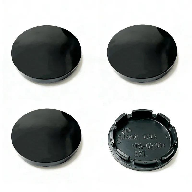 4 x 56mm/52mm Black or Chrome Silver Base Blank Hub Caps Car Wheel Center No Logo Dustproo Cover Universal Auto Tire Accessories
