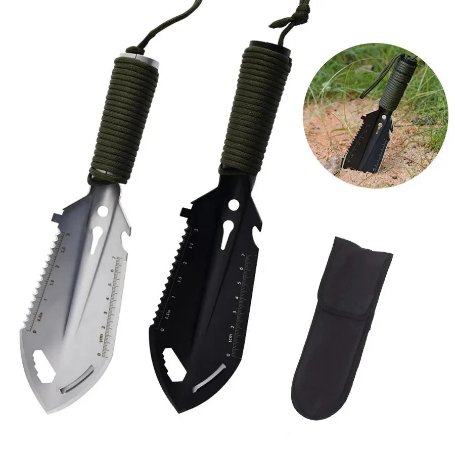 Portable Folding Camping Shovel – Stainless Steel Multifunctional Outdoor & Garden Spade
