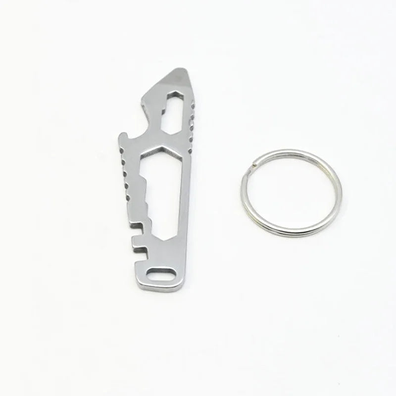 NEW MINI Multifunctional Tainless Steel Pry Bar, New Mini EDC Hex Wrench, Bottle Opener, Portable Outdoor Bicycle Repair Tool
