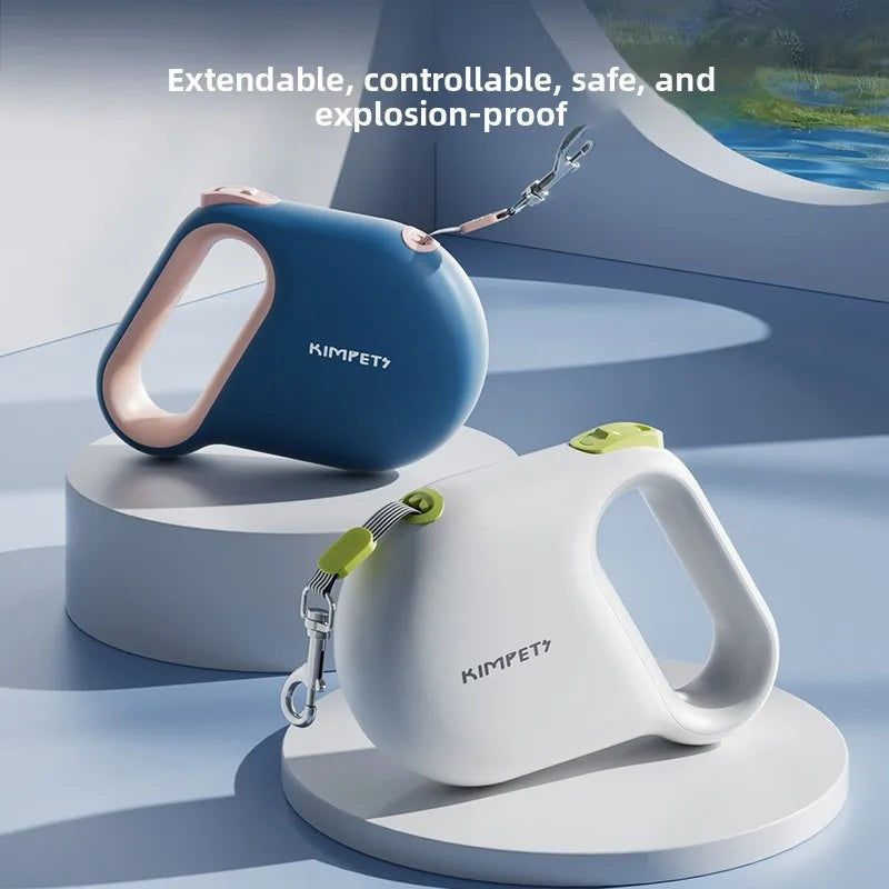 5 m Reflective Retractable Dog Leash - Comfortable Handle