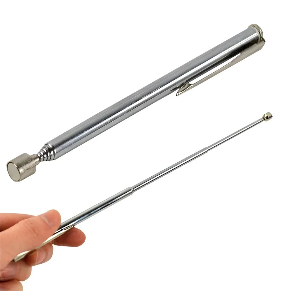 Telescopic Magnetic Pen Extendable Pickup Rod Stick with Light Mini Portable Magnet Pick Up Tool for Picking Up Screws Nut Bol