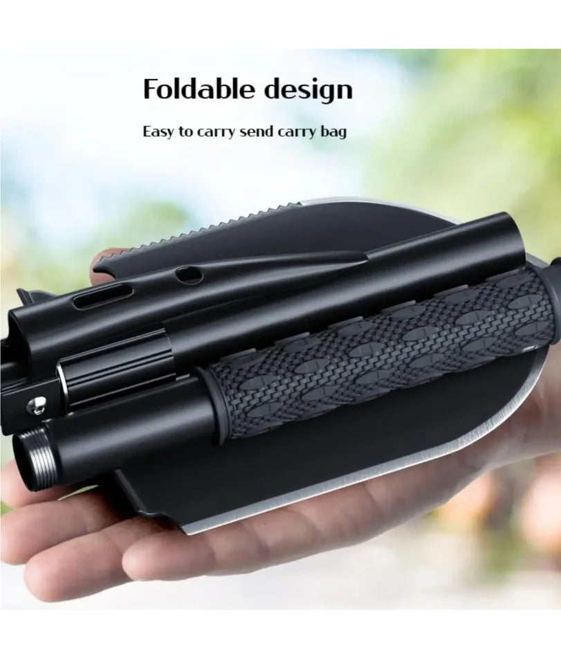 1pc Outdoor Small Foldable Camping Shovel, Multifunctional Hiking Entrenching Tool Portable Shovel