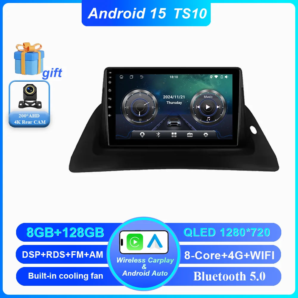 Android Car Stereo for Renault Kangoo (2008–2018) — CarPlay, Android Auto, GPS Navigation, Head Unit