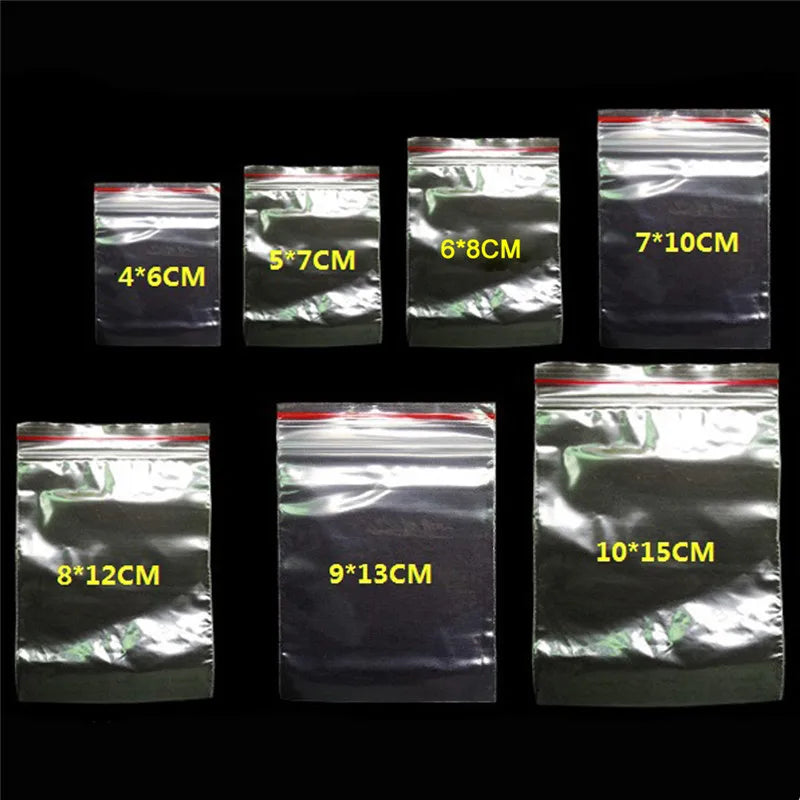 Thicken Clear Zipper Sealed Bags – Heavy-Duty Reclosable Plastic Storage Pouches for Jewelry, Food & Small Parts | Wholesale